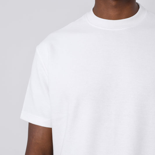 Textured Heavy weight White T Shirt
